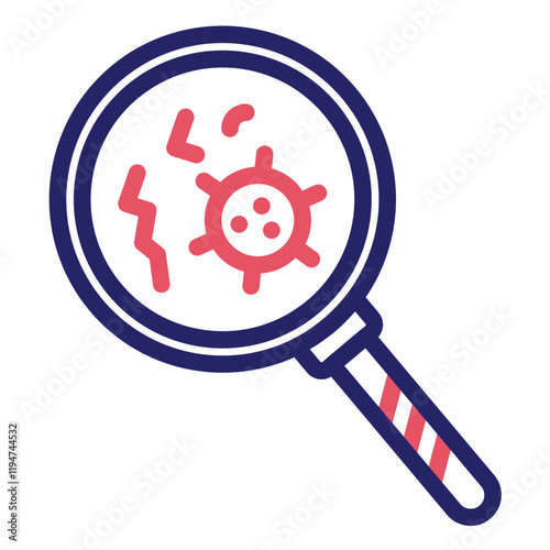 Pathogen Detection vector icon illustration of Infectious Diseases iconset.