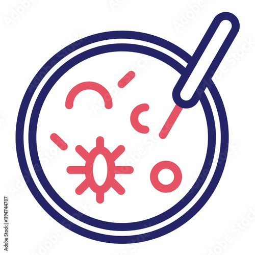 Pathogenic Sample vector icon illustration of Infectious Diseases iconset.