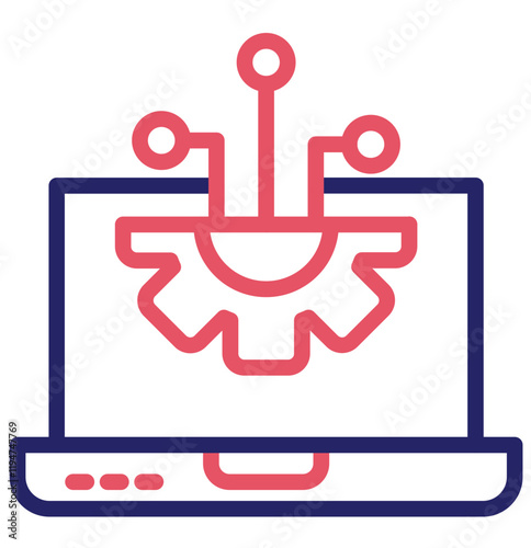 Digitalization vector icon illustration of Business Analytics iconset.