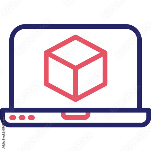 Network Virtualization vector icon illustration of Networking iconset.