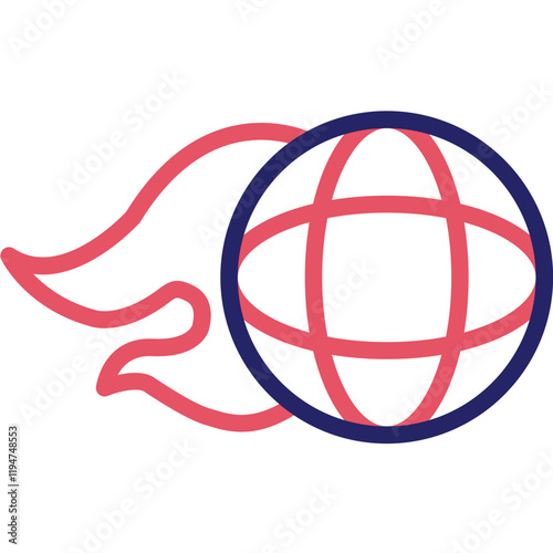 Network Speed vector icon illustration of Networking iconset.