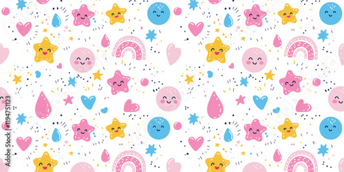 adorable playful kids' pattern