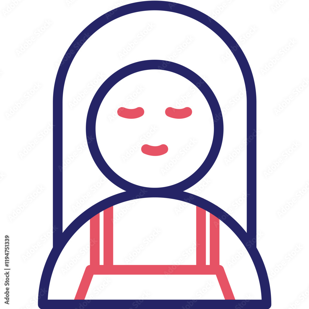 Nanny vector icon illustration of Cleaning and Dusting iconset. Nanny vector icon illustration of Cleaning and Dusting iconset.