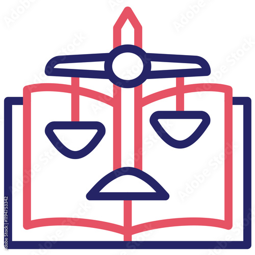 Constitution vector icon illustration of Law & Legislation iconset.