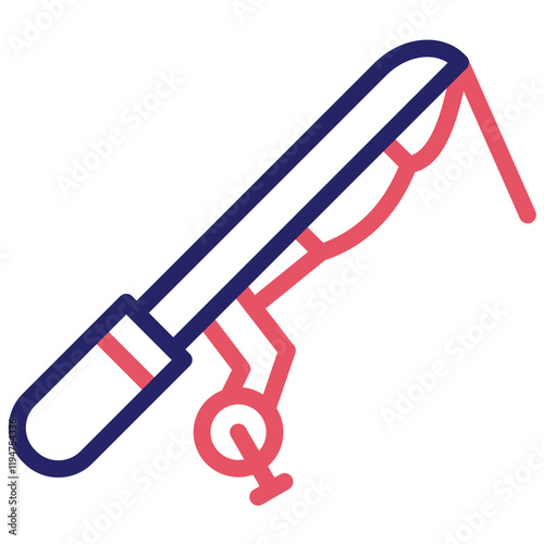 Fishing Gear vector icon illustration of Fishing iconset.