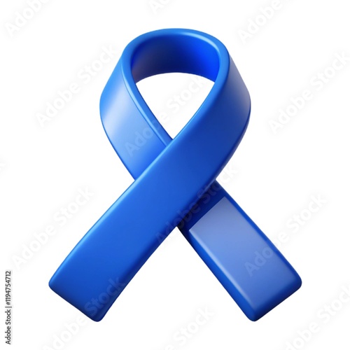 blue awareness ribbon