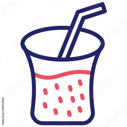 Soft Drink vector icon illustration of Street Food iconset.