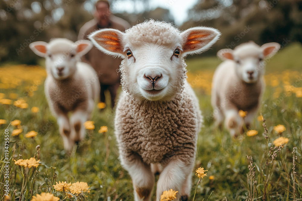 Animal on farm made with generative AI Animal on farm made with generative AI