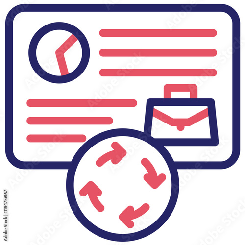 Refresher Training vector icon illustration of Business Training iconset.