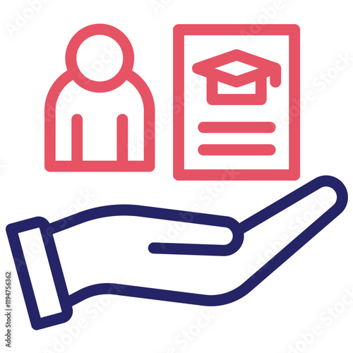 Off the job Training vector icon illustration of Business Training iconset.