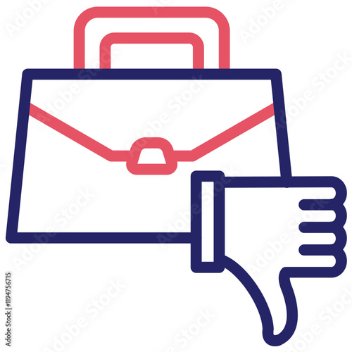 Failure vector icon illustration of Business Training iconset.