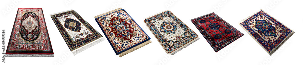 3D Rendering Pack of of a Prayer rug Salah carpet for Muslims on Transparent Background 3D Rendering Pack of of a Prayer rug Salah carpet for Muslims on Transparent Background