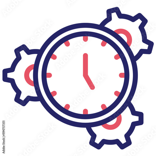 Time Management vector icon illustration of Gig Economy iconset.