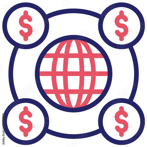 Network Economy vector icon illustration of Gig Economy iconset.