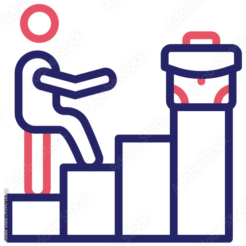 Career vector icon illustration of Gig Economy iconset.