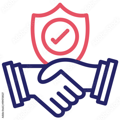 Trust vector icon illustration of Generation Gap iconset.