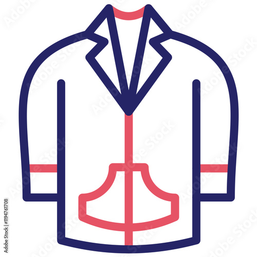 Jacket vector icon illustration of Fashion Ecommerce iconset.