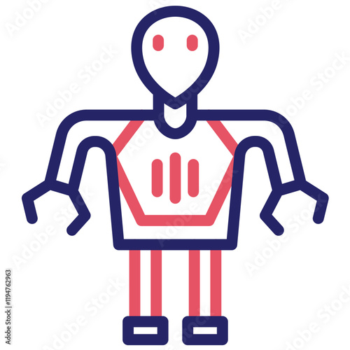 Science Fiction vector icon illustration of Robotics iconset.