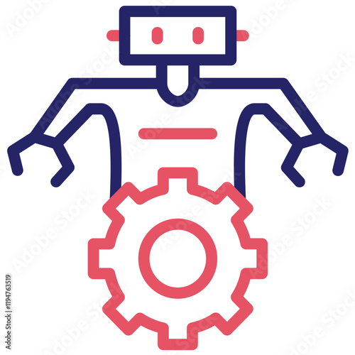 Engineering vector icon illustration of Robotics iconset.