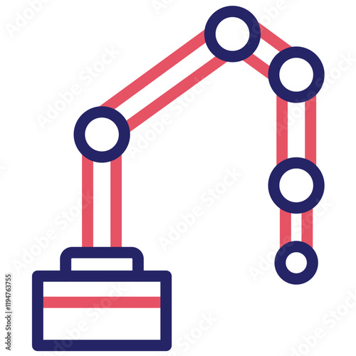 Cobot vector icon illustration of Robotics iconset.