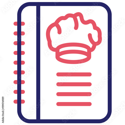 Recipe vector icon illustration of Catering iconset.
