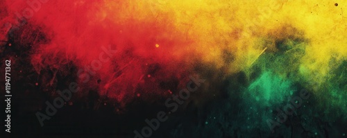 Wallpaper Mural Abstract background, red yellow green black noise texture grainy color gradient shape, vibrant banner poster header backdrop design Torontodigital.ca