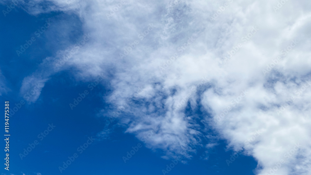 Blue sky and white clouds background Blue sky and white clouds background