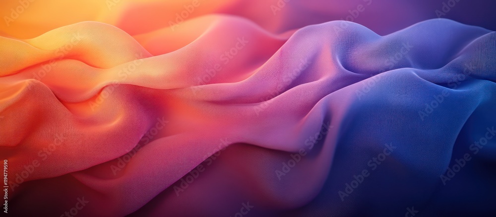 Obraz premium Sunset Draped Fabric, Abstract Design