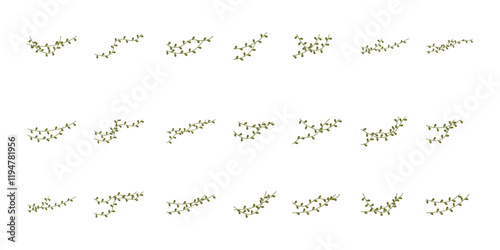 Vine Leaf Corner Vector