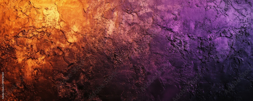 Abstract design featuring a color gradient background with dark purple, orange, and black, showcasing a grainy texture and providing copy space. Abstract design featuring a color gradient background with dark purple, orange, and black, showcasing a grainy texture and providing copy space.