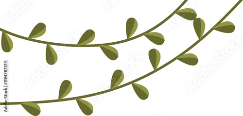 Vine Leaf Corner Vector