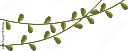 Vine Leaf Corner Vector