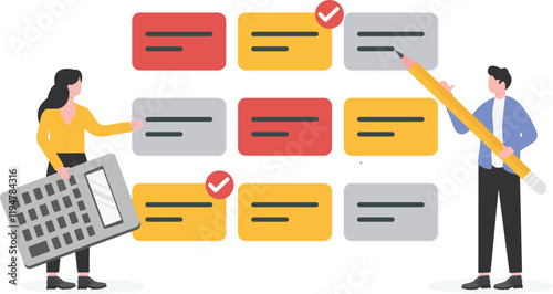 Business schedule, budget. Tax, loan, deadline debt or income due date concept.

