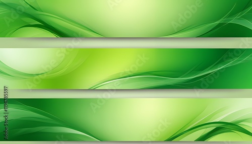 Wallpaper Mural abstract green background with waves Torontodigital.ca