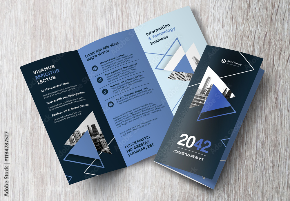 Blue and Black Book Cover Layout Stock Template | Adobe Stock
