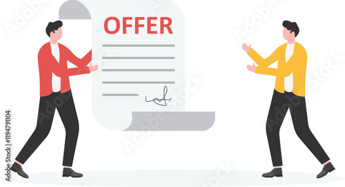 Got offer, Successful candidate. HR, career concept.

