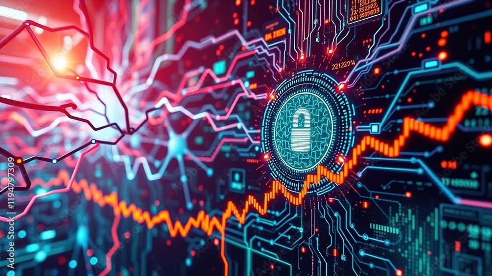 Digital Future: Neural Networks, Data Flow, and Stock Market Insights