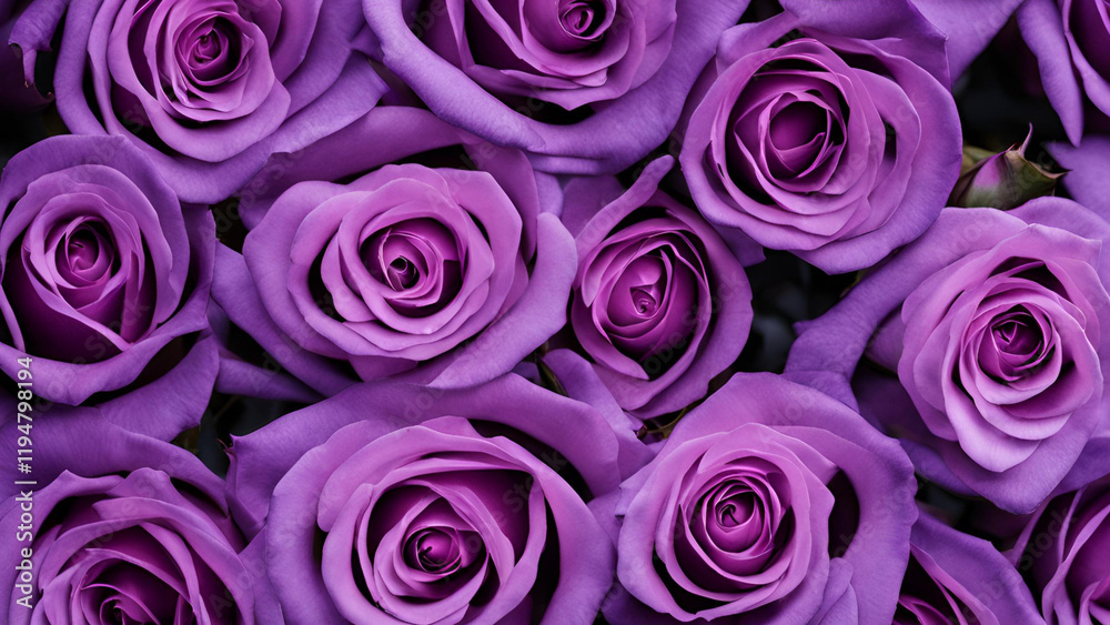 Obraz premium flower, rose, colorful flower, purple rose, plant, flowers, bunch of flowers
