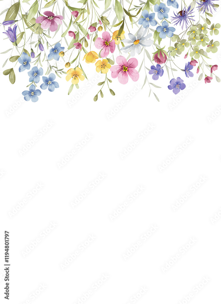 Floral background, greeting card with place for text, with flowers and leaves, hand drawing. Birthday, wedding, bridal invitation. Floral background, greeting card with place for text, with flowers and leaves, hand drawing. Birthday, wedding, bridal invitation.