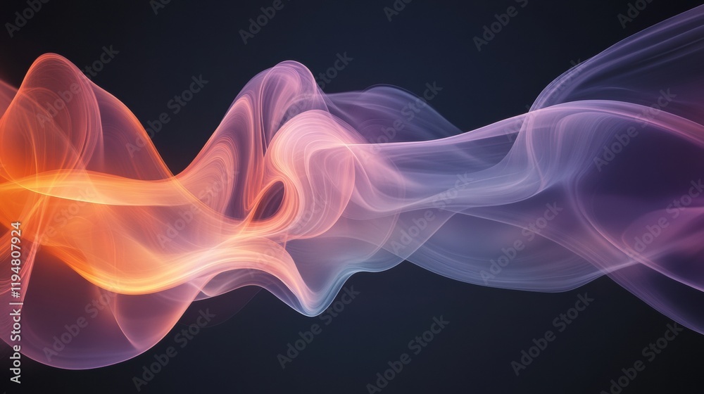 Abstract Colorful Swirls of Light Creating an Ethereal Atmosphere Abstract Colorful Swirls of Light Creating an Ethereal Atmosphere