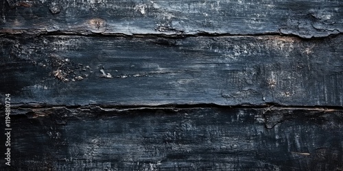 Rustic black wooden texture with natural grunge details featuring dark tones arranged horizontally creating an ideal backdrop for text and designs. photo