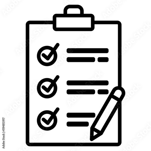 List icon element for design