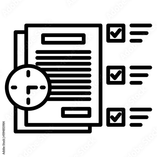 project deadline icon element for design