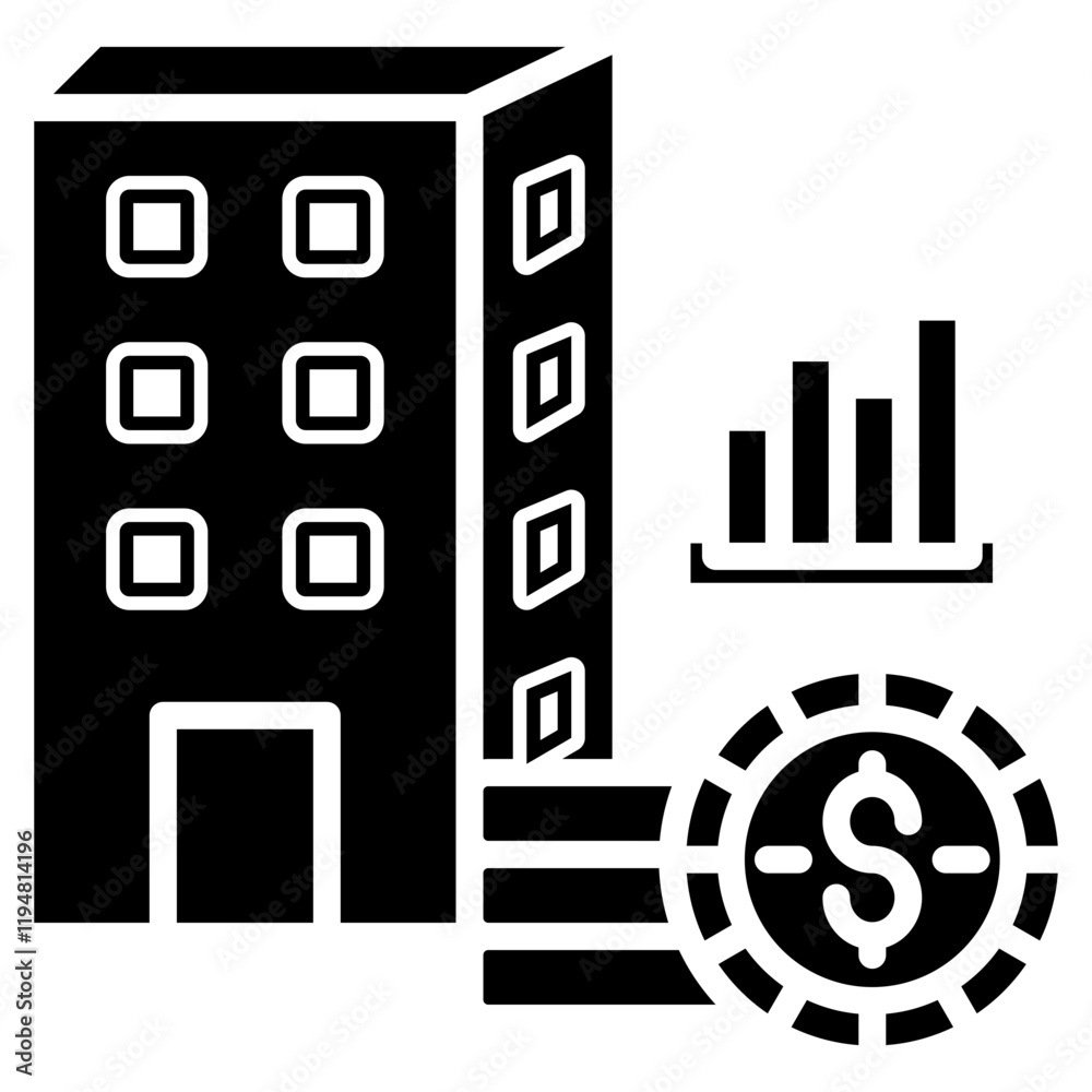 financial profit icon element for design financial profit icon element for design