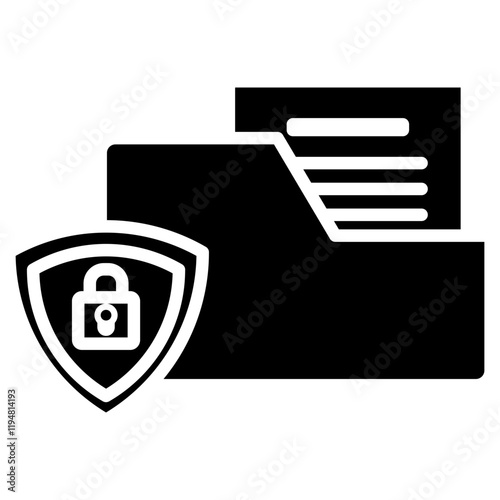 data encryption icon element for design