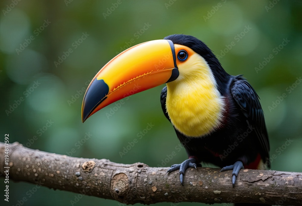 Fototapeta premium toucan on a branch
