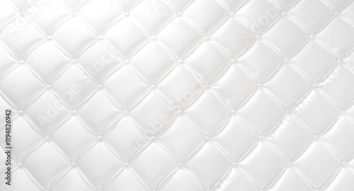 白いリッチな輝きを放つキルティング生地