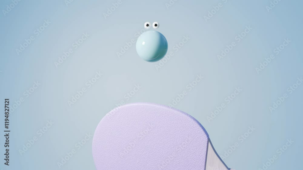 Emotional Ping Pong 3D loop animation
