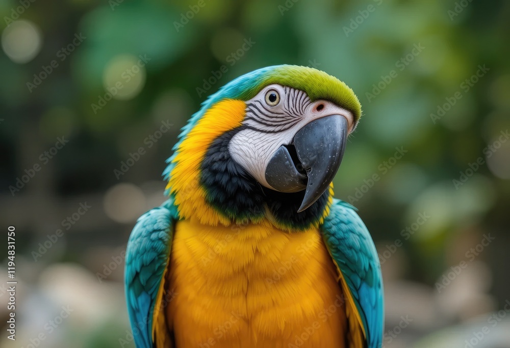 Fototapeta premium blue and yellow macaw ara