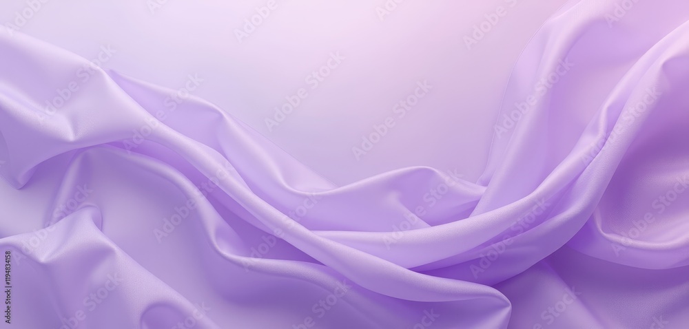 Obraz premium Abstract flowing lavender chiffon fabric background